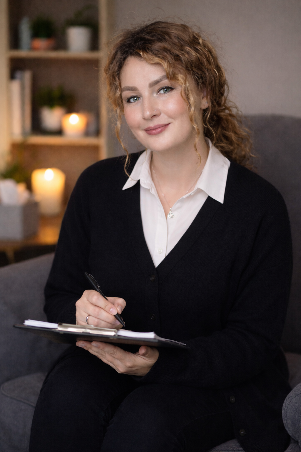 Profesional exitoso Olena Abrashyna claridad equilibrio resultados consultoría